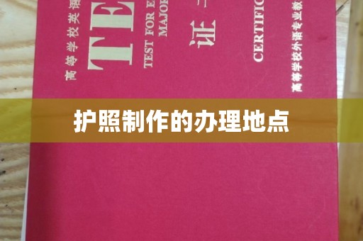 高州护照制作的办理地点